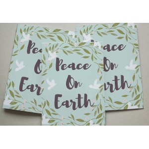 Christmas Cards 6 Pack -  Peace Earth Doves Set Blank Xmas Cards XMPACK011_CP 5057165691333  122285935154